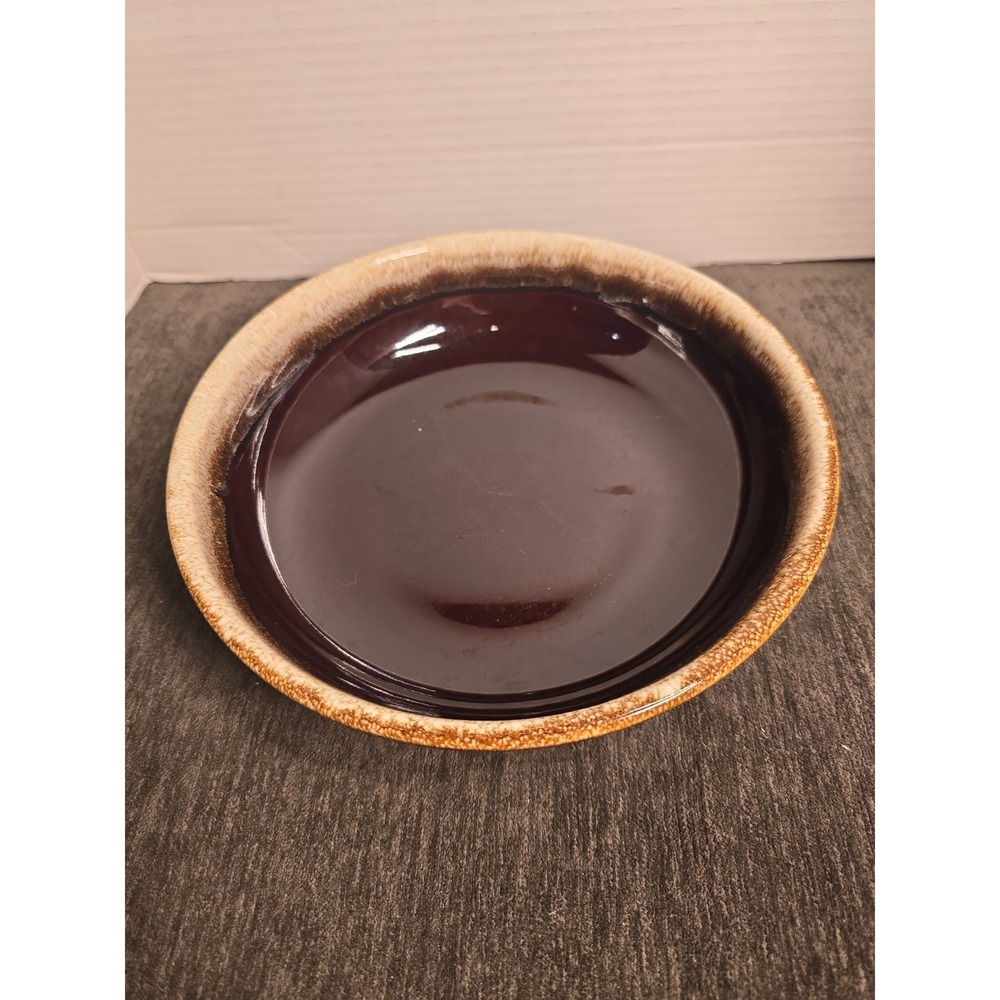 Vintage‎ Brown Drip Glaze Serving Bowl 8.75 Inches In Diameter EUC
